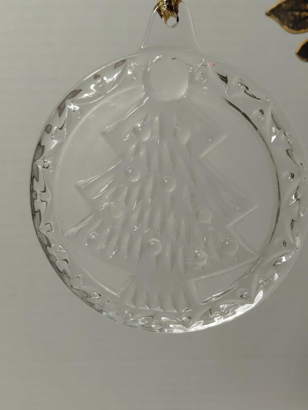 Mikasa Crystal Holiday Tree Ornament - Vintage